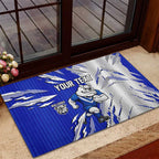 Personalized Canterbury Bulldogs Rubber Doormat Dynamic Lightning Mascot Rugby Australia