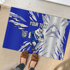 Personalized Canterbury Bulldogs Rubber Doormat Dynamic Lightning Mascot Rugby Australia