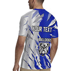 Personalized Canterbury Bulldogs Rugby Jersey Dynamic Lightning Mascot Rugby Australia