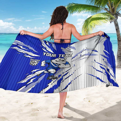 Personalized Canterbury Bulldogs Sarong Dynamic Lightning Mascot Rugby Australia