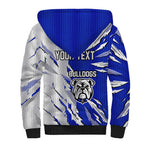 Personalized Canterbury Bulldogs Sherpa Hoodie Dynamic Lightning Mascot Rugby Australia