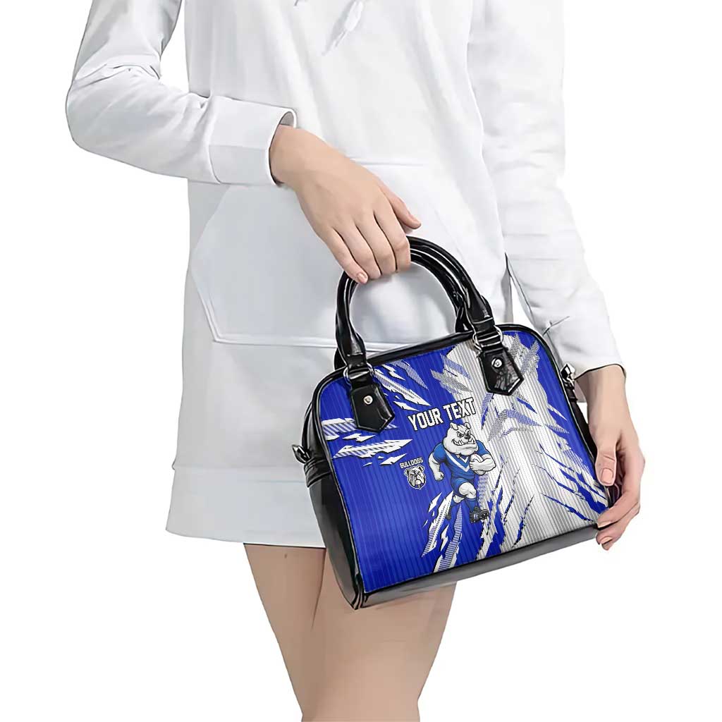 Personalized Canterbury Bulldogs Shoulder Handbag Dynamic Lightning Mascot Rugby Australia