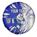 Personalized Canterbury Bulldogs Spare Tire Cover Dynamic Lightning Mascot Rugby Australia