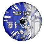 Personalized Canterbury Bulldogs Spare Tire Cover Dynamic Lightning Mascot Rugby Australia