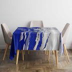 Personalized Canterbury Bulldogs Tablecloth Dynamic Lightning Mascot Rugby Australia