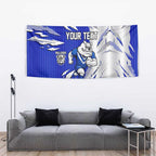Personalized Canterbury Bulldogs Tapestry Dynamic Lightning Mascot Rugby Australia