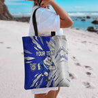 Personalized Canterbury Bulldogs Tote Bag Dynamic Lightning Mascot Rugby Australia
