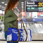 Personalized Canterbury Bulldogs Travel Bag Dynamic Lightning Mascot Rugby Australia
