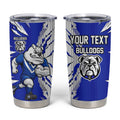 Personalized Canterbury Bulldogs Tumbler Cup Dynamic Lightning Mascot Rugby Australia