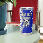 Personalized Canterbury Bulldogs Tumbler Cup Dynamic Lightning Mascot Rugby Australia