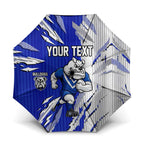 Personalized Canterbury Bulldogs Umbrella Dynamic Lightning Mascot Rugby Australia