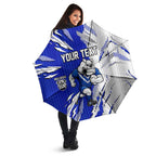 Personalized Canterbury Bulldogs Umbrella Dynamic Lightning Mascot Rugby Australia