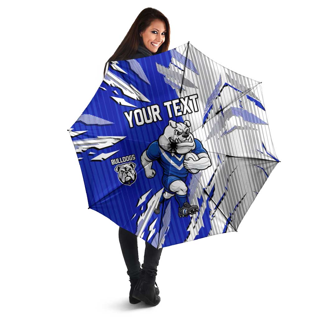 Personalized Canterbury Bulldogs Umbrella Dynamic Lightning Mascot Rugby Australia