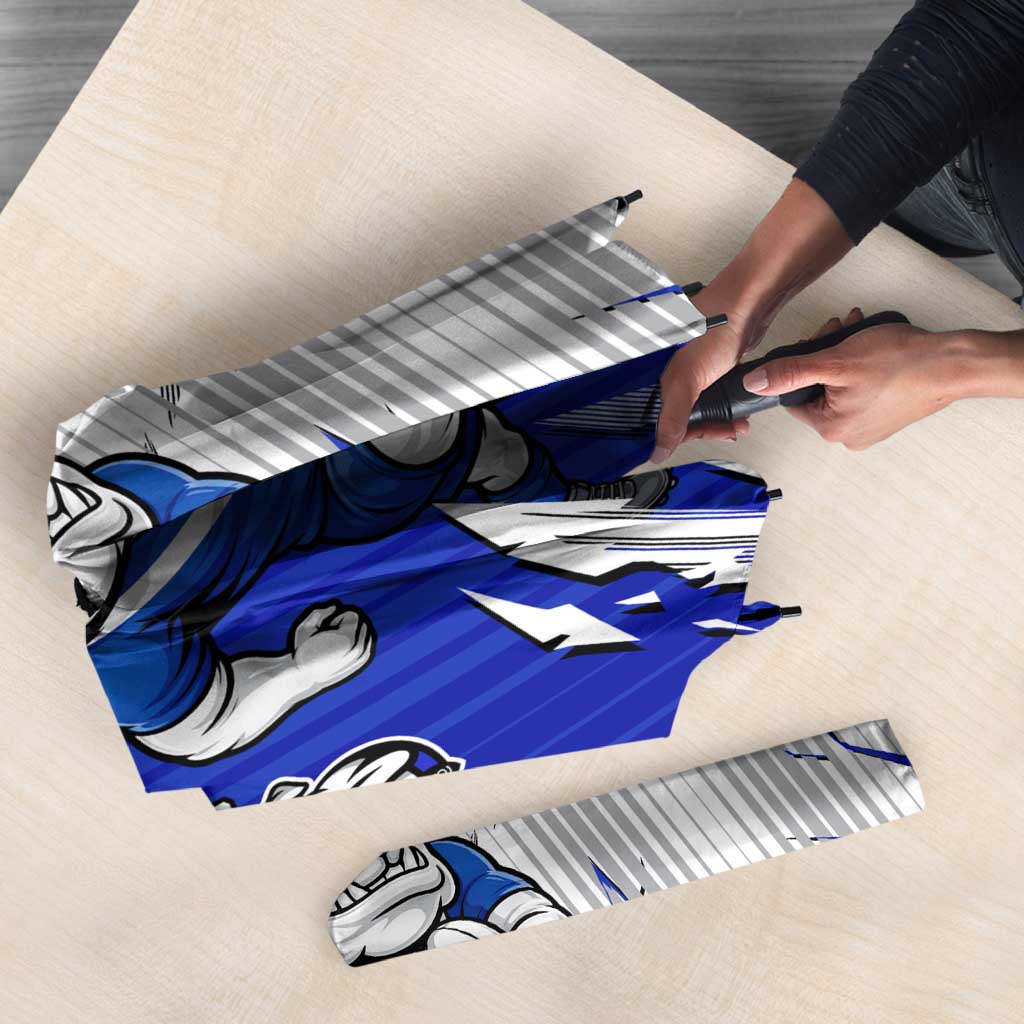 Personalized Canterbury Bulldogs Umbrella Dynamic Lightning Mascot Rugby Australia