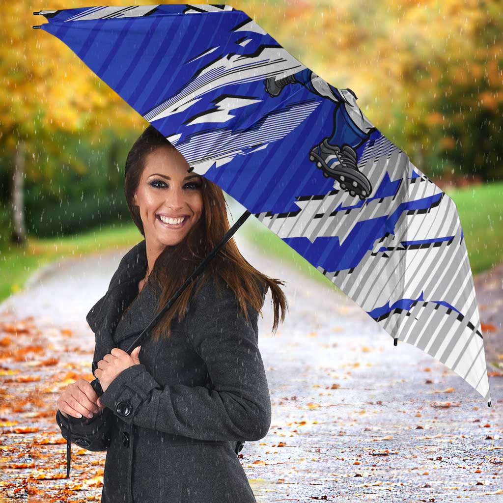 Personalized Canterbury Bulldogs Umbrella Dynamic Lightning Mascot Rugby Australia
