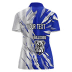 Personalized Canterbury Bulldogs Women Polo Shirt Dynamic Lightning Mascot Rugby Australia