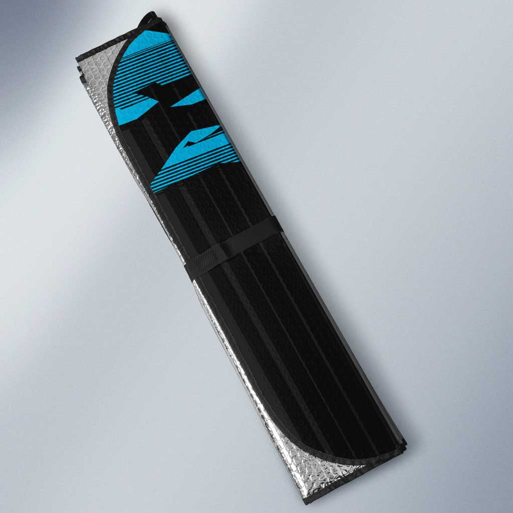 Personalized Cronulla Sharks Auto Sun Shade Dynamic Lightning Mascot Rugby Australia