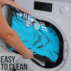 Personalized Cronulla Sharks Bathroom Set Dynamic Lightning Mascot Rugby Australia