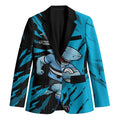 Personalized Cronulla Sharks Blazer Dynamic Lightning Mascot Rugby Australia