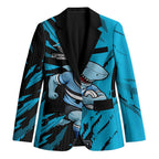 Personalized Cronulla Sharks Blazer Dynamic Lightning Mascot Rugby Australia