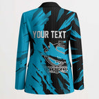 Personalized Cronulla Sharks Blazer Dynamic Lightning Mascot Rugby Australia