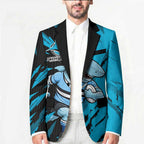Personalized Cronulla Sharks Blazer Dynamic Lightning Mascot Rugby Australia