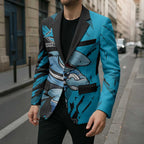 Personalized Cronulla Sharks Blazer Dynamic Lightning Mascot Rugby Australia