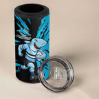 Personalized Cronulla Sharks 4 in 1 Can Cooler Tumbler Dynamic Lightning Mascot Rugby Australia