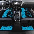 Personalized Cronulla Sharks Car Mats Dynamic Lightning Mascot Rugby Australia