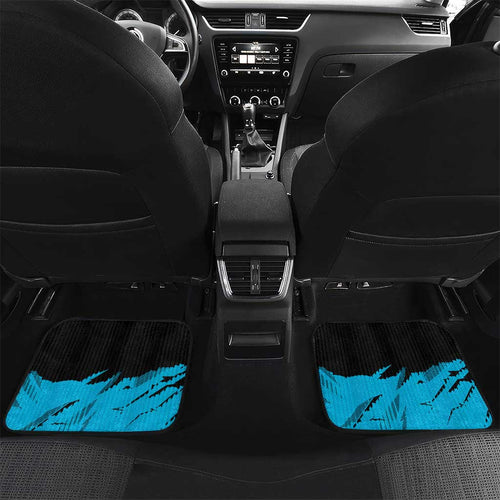 Personalized Cronulla Sharks Car Mats Dynamic Lightning Mascot Rugby Australia