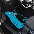 Personalized Cronulla Sharks Car Mats Dynamic Lightning Mascot Rugby Australia