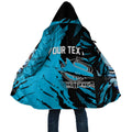Personalized Cronulla Sharks Cloak Dynamic Lightning Mascot Rugby Australia