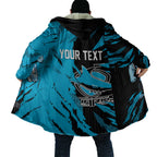 Personalized Cronulla Sharks Cloak Dynamic Lightning Mascot Rugby Australia