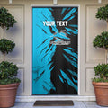 Personalized Cronulla Sharks Door Cover Dynamic Lightning Mascot Rugby Australia
