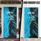Personalized Cronulla Sharks Door Cover Dynamic Lightning Mascot Rugby Australia