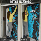 Personalized Cronulla Sharks Door Cover Dynamic Lightning Mascot Rugby Australia