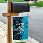Personalized Cronulla Sharks Garden Flag Dynamic Lightning Mascot Rugby Australia