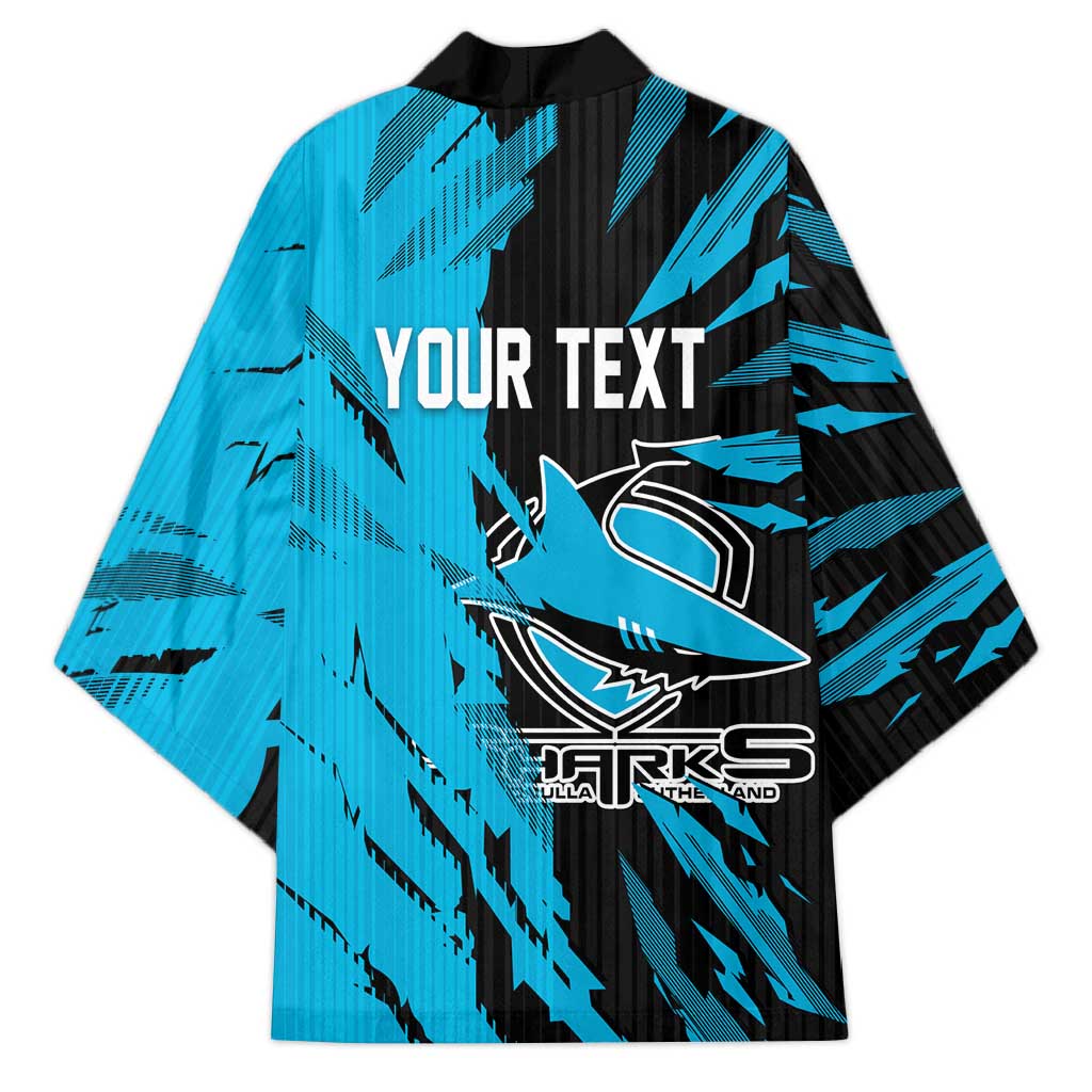 Personalized Cronulla Sharks Kimono Dynamic Lightning Mascot Rugby Australia