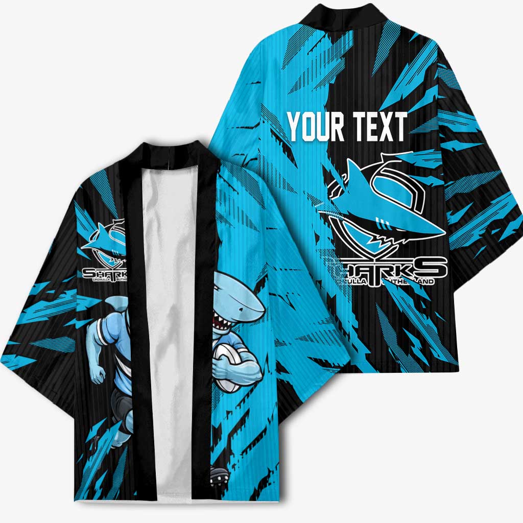 Personalized Cronulla Sharks Kimono Dynamic Lightning Mascot Rugby Australia
