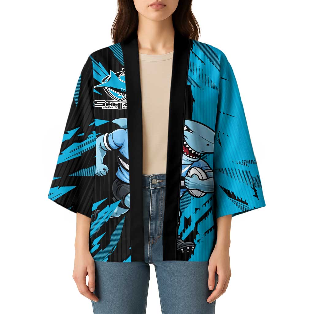 Personalized Cronulla Sharks Kimono Dynamic Lightning Mascot Rugby Australia