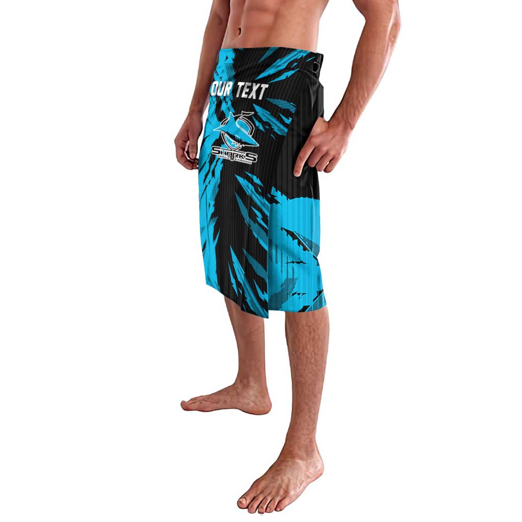 Personalized Cronulla Sharks Lavalava Dynamic Lightning Mascot Rugby Australia