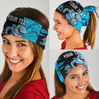 Personalized Cronulla Sharks Neck Gaiter Dynamic Lightning Mascot Rugby Australia