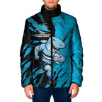 Personalized Cronulla Sharks Padded Jacket Dynamic Lightning Mascot Rugby Australia