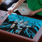 Personalized Cronulla Sharks Puzzle Dynamic Lightning Mascot Rugby Australia