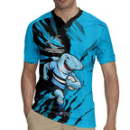 Personalized Cronulla Sharks Rugby Jersey Dynamic Lightning Mascot Rugby Australia