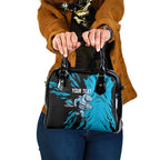 Personalized Cronulla Sharks Shoulder Handbag Dynamic Lightning Mascot Rugby Australia