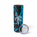 Personalized Cronulla Sharks Skinny Tumbler Dynamic Lightning Mascot Rugby Australia