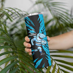 Personalized Cronulla Sharks Skinny Tumbler Dynamic Lightning Mascot Rugby Australia