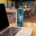 Personalized Cronulla Sharks Skinny Tumbler Dynamic Lightning Mascot Rugby Australia