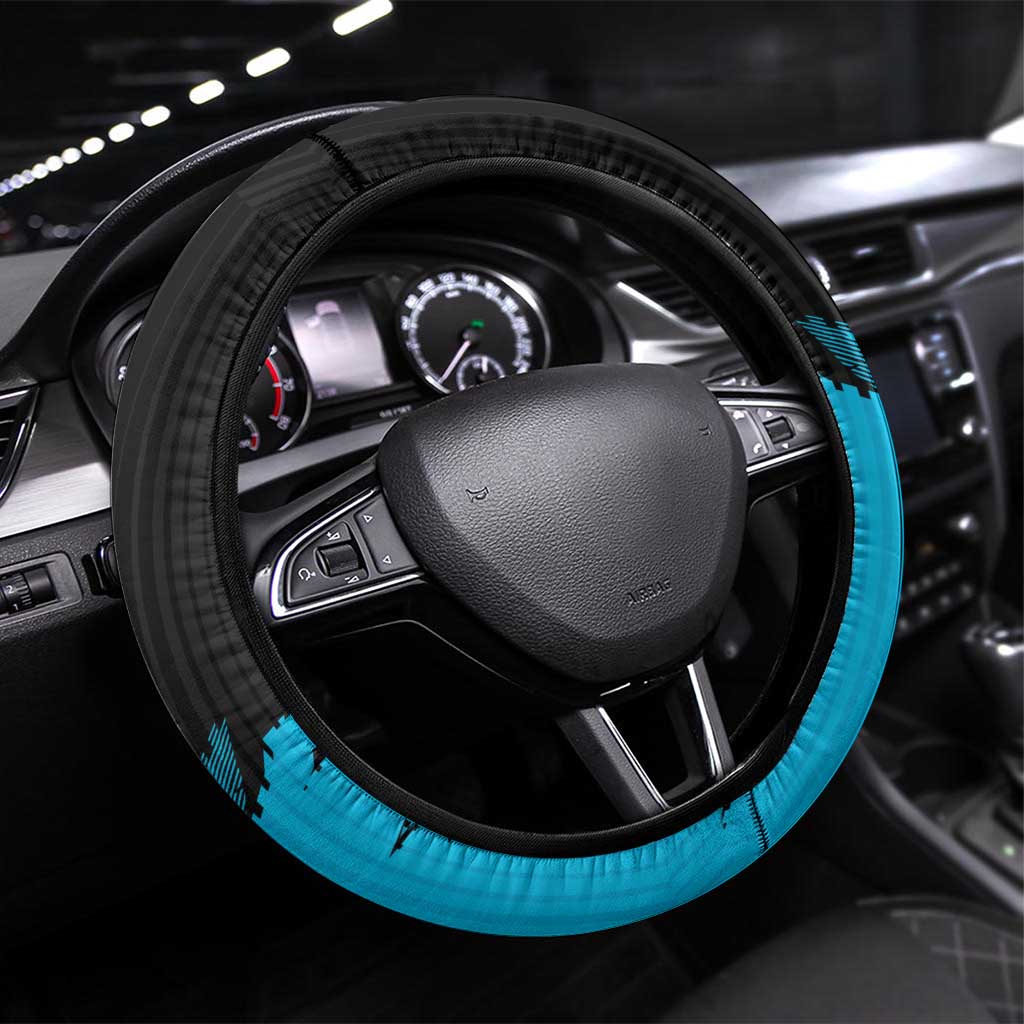 Cronulla Sharks Steering Wheel Cover Dynamic Lightning Mascot Rugby Australia